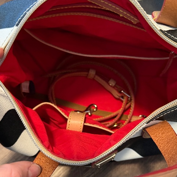 Dooney & Bourke Black and White Satchel - Picture 6 of 6